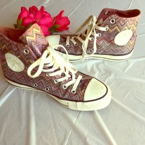 Converse Missoni Unisex HighTop Shoes Size W7 M5